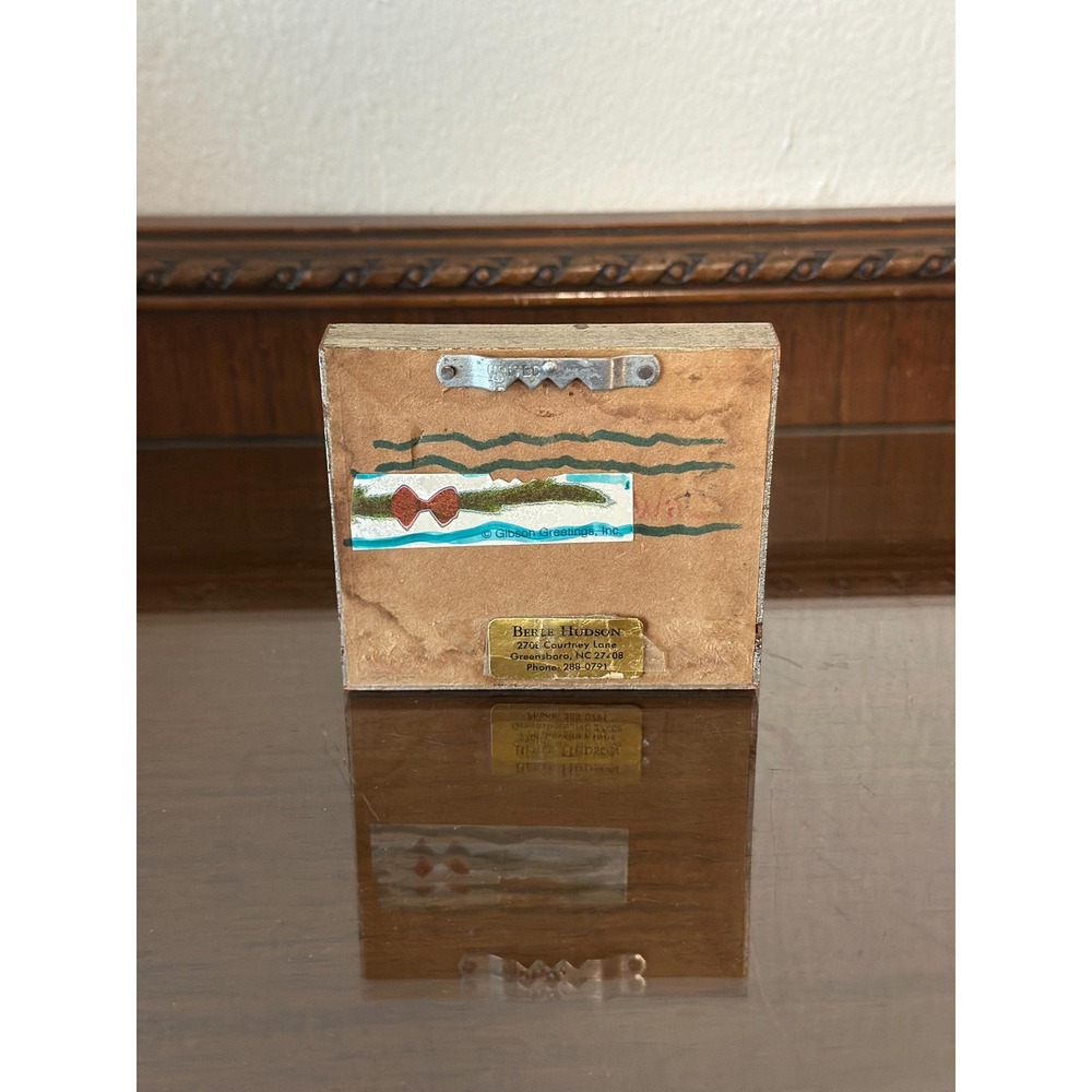 Vintage‎ Miniature Mini Apple Oil Painting - Picture 9 of 9